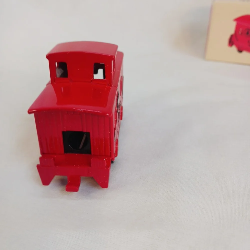 Red Train Caboose Die Cast Pencil Sharpener Miniature New